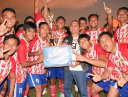 Final Pertandingan Sepak Bola ‘Bupati Cup’ Berakhir Adu Penalti; Bina Remaja FC Juara 1 dengan Hadiah Rp100 Juta, Porgemas FC Runner Up