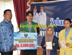 Wujud Janji Politik Pasangan PENTAS, 200 Mahasiswa Terima Beasiswa dari Pemko Sibolga